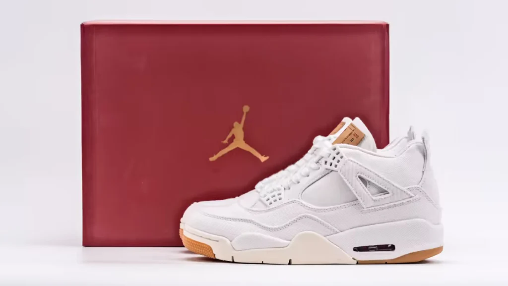 Air Jordan 4 Levi's White Replica