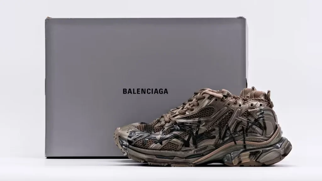 Balenciaga Runner Brown graffiti Replica