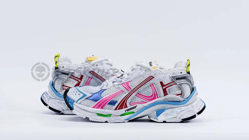 Balenciaga Runner Nylon White Multicolor Replica