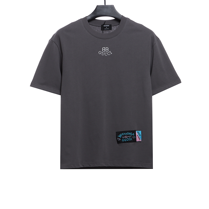 Double Logo Embroidery Short Sleeve