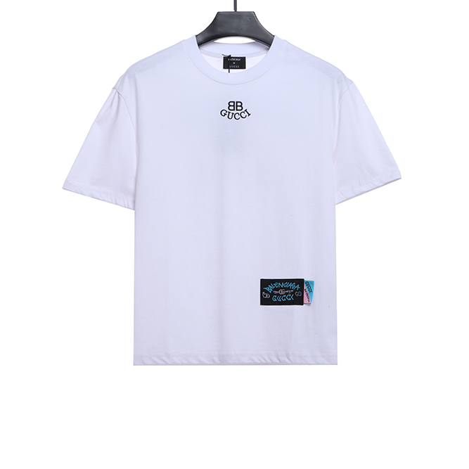 Double Logo Embroidery Short Sleeve