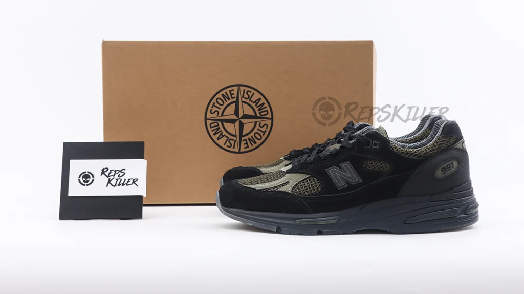 Stone Island x 991v2 Made in England 'Black'Replica