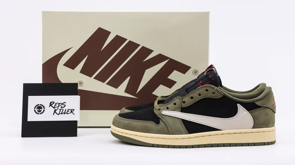 Travis Scott x Air Jordan 1 Low OG SP 'Black Olive' Replica