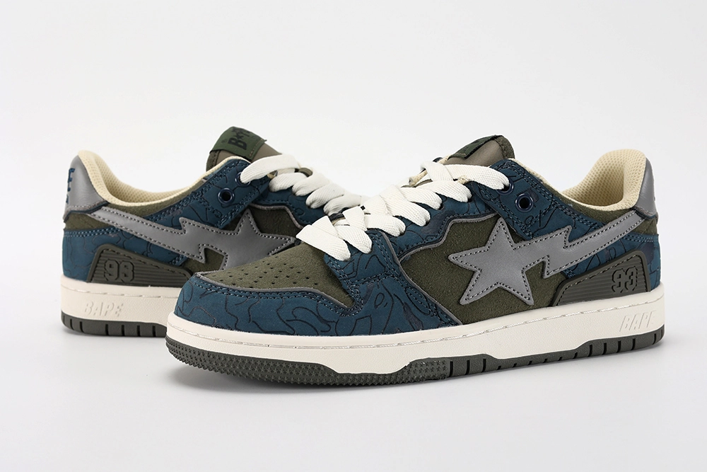 bape-sk8-sta-'army-green-dark-blue'-replica