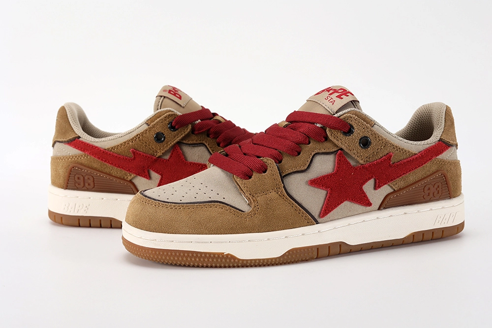 bape-sk8-sta-low-'wheat red'-replica