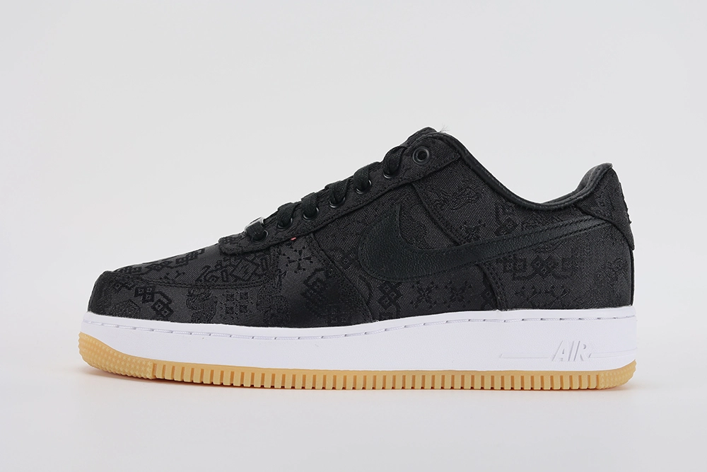 fragment-design-x-clot-x-air-force 1-'black silk' replica