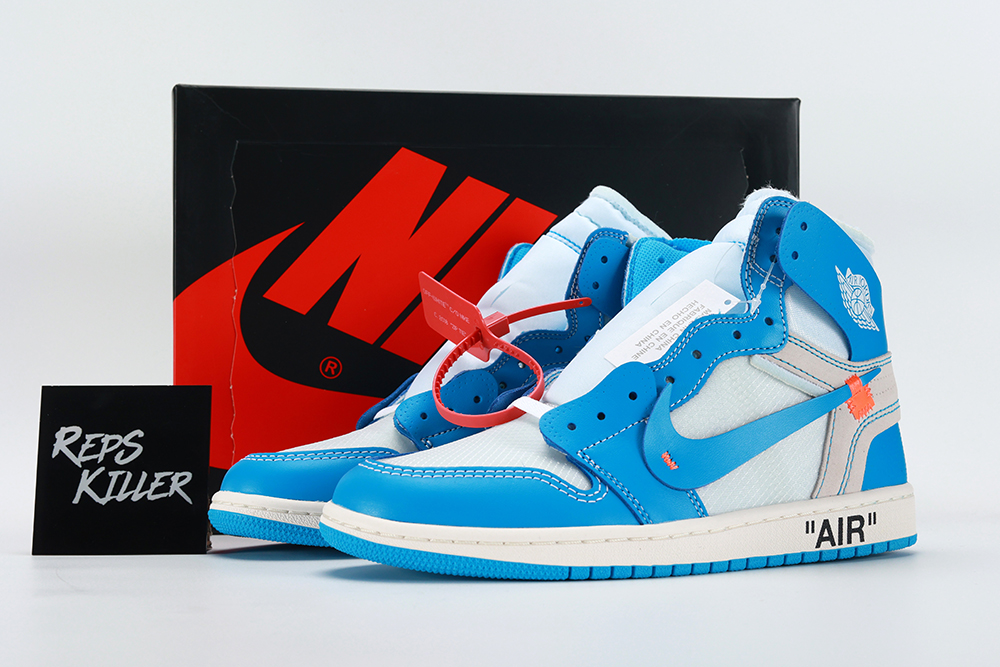 Off-White x Air Jordan 1 Retro High OG 'UNC' Replica